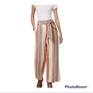 Rebecca Minkoff Molly Striped Wide Leg/High Rise Pants: Size 4